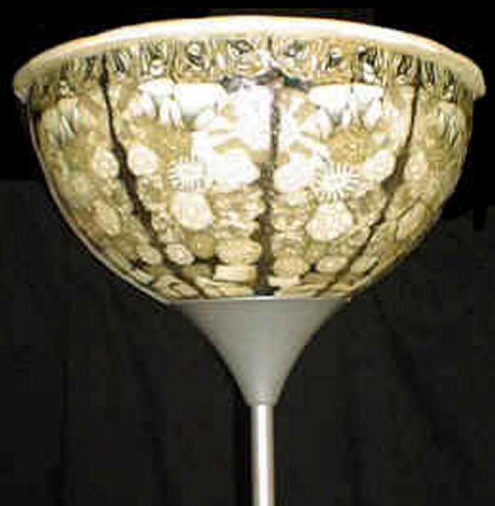 Tiffany style wax and resin lamps